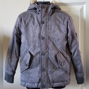 2/$24 - Little Girl's Faux Fur & Flannel Winter Coat